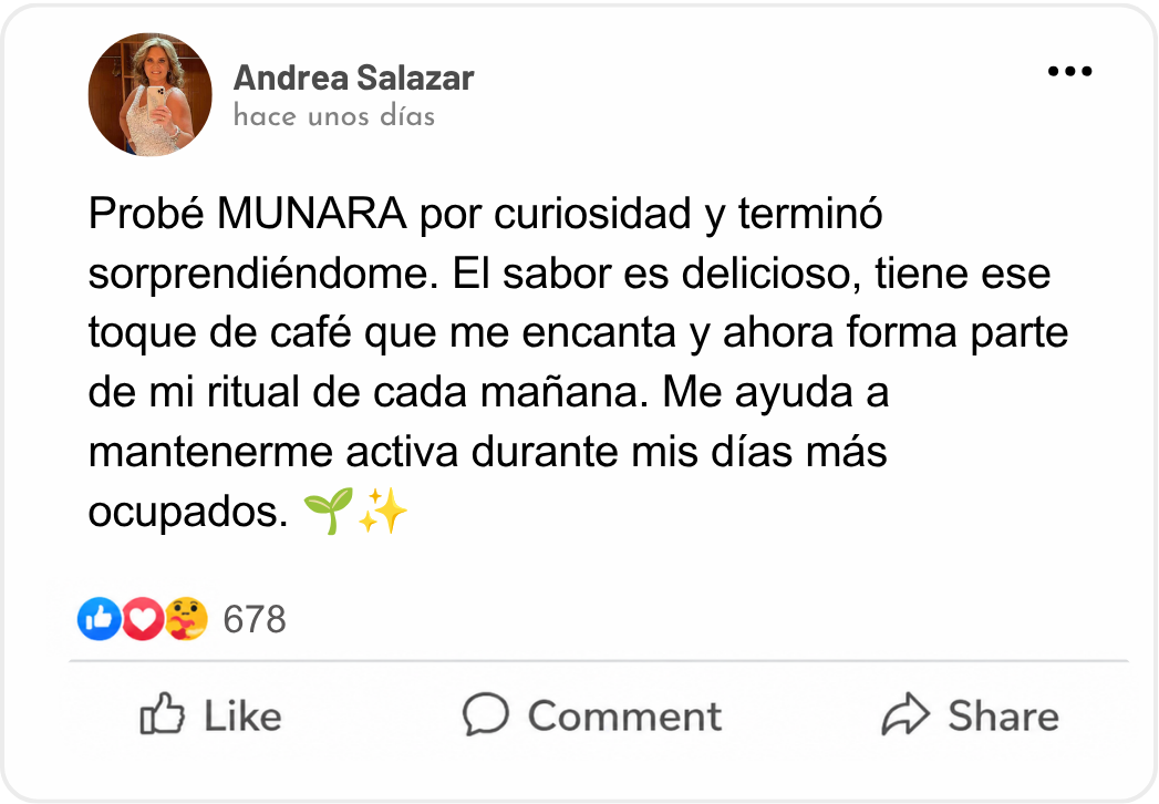 Testimonio de cliente de MUNARA