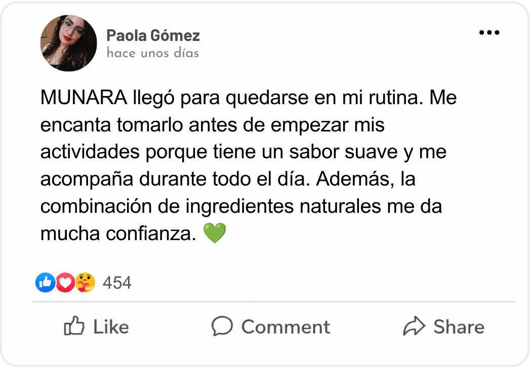 Testimonio de cliente de MUNARA