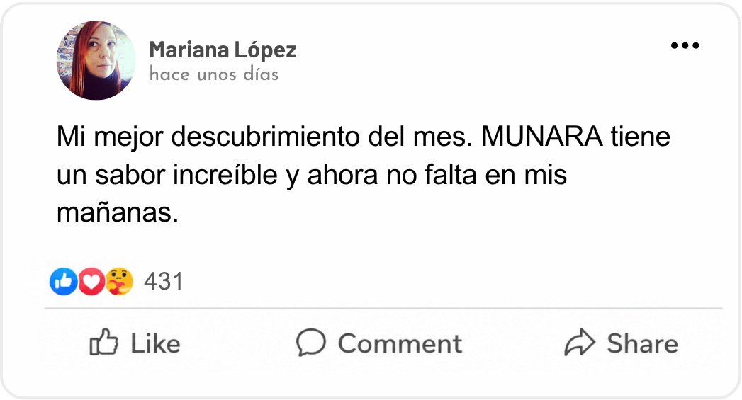 Testimonio de cliente de MUNARA